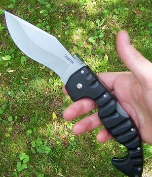 Cold Steel Spartan in hand