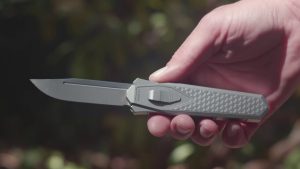 Holding the Remette Swordfish Knife