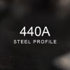 440A Steel Profile over a blurred abstract steel background