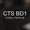 CTS BD1 Steel Profile over a blurred abstract steel background