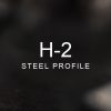 H-2 Steel Profile over a blurred abstract steel background
