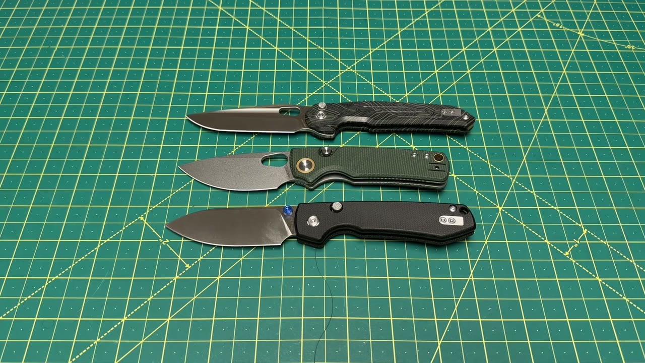 Top to bottom: original Vosteed Thunderbird, Porcupine and top liner lock Raccoon