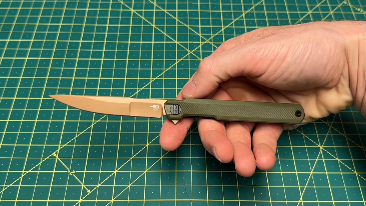 My OD green G10 and gold-PVD Bestech Duoz