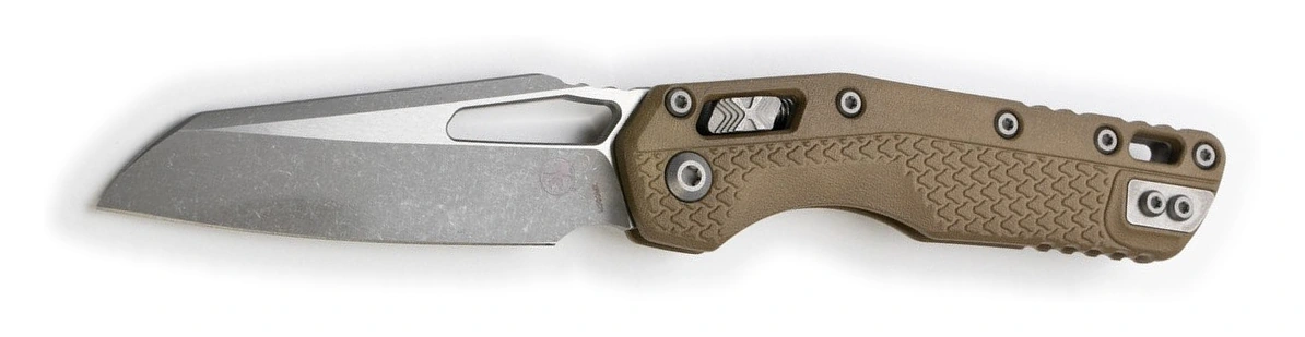 Microtech MSI 210T-10APPMDE with Dark Earth polymer handle and plain Apocalyptic sheepsfoot blade