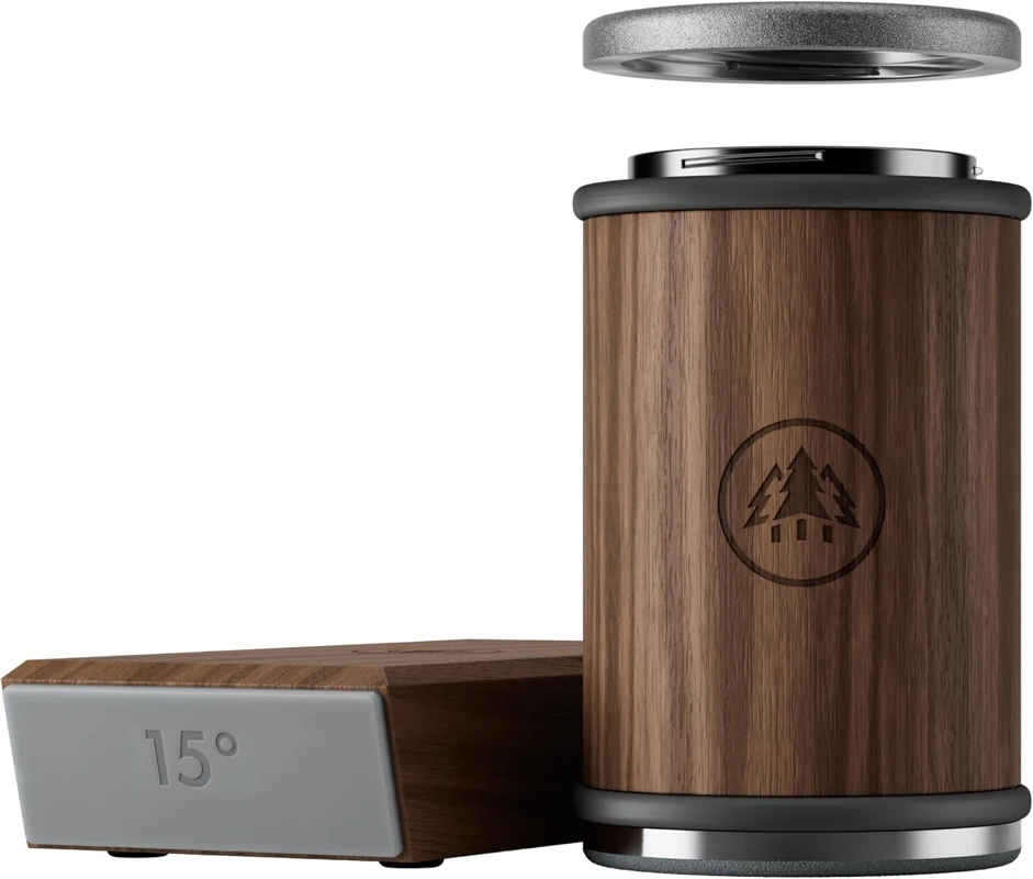 HORL3 walnut roller and magnetic block with removable disc shown in catalog photo