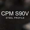 S90V Steel Profile over a blurred abstract steel background
