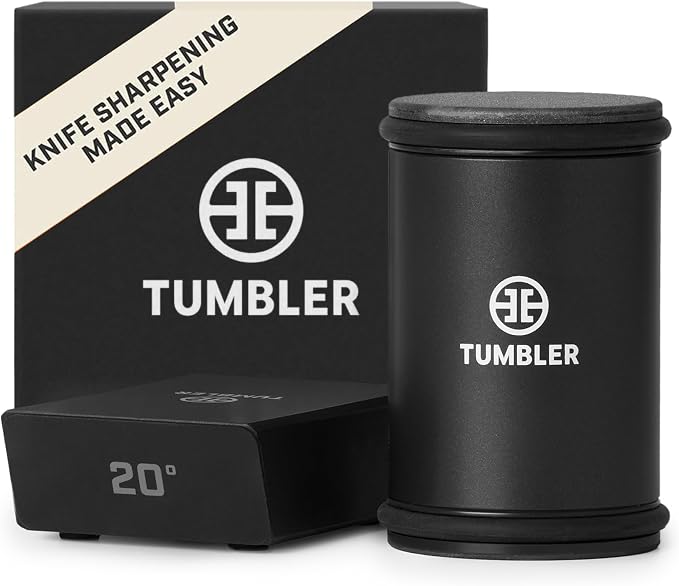 Tumbler Pro charcoal black roller and standard magnetic angle holder on white