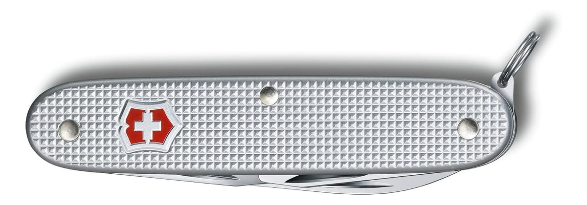 Victorinox Pioneer Alox with ordinary silver handle, closed
